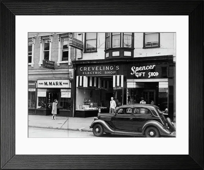 Framed Print : Shops In New York Framed Print : Shops In New York