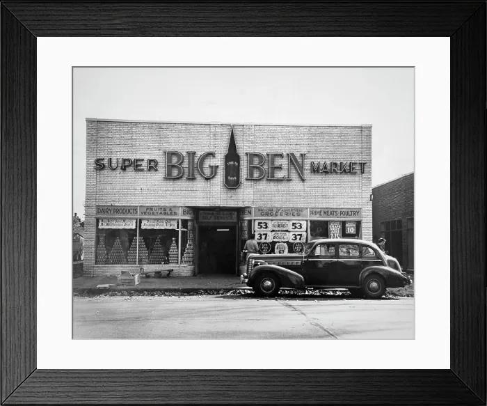 Framed Print : Big Ben Supermarket Framed Print : Big Ben Supermarket