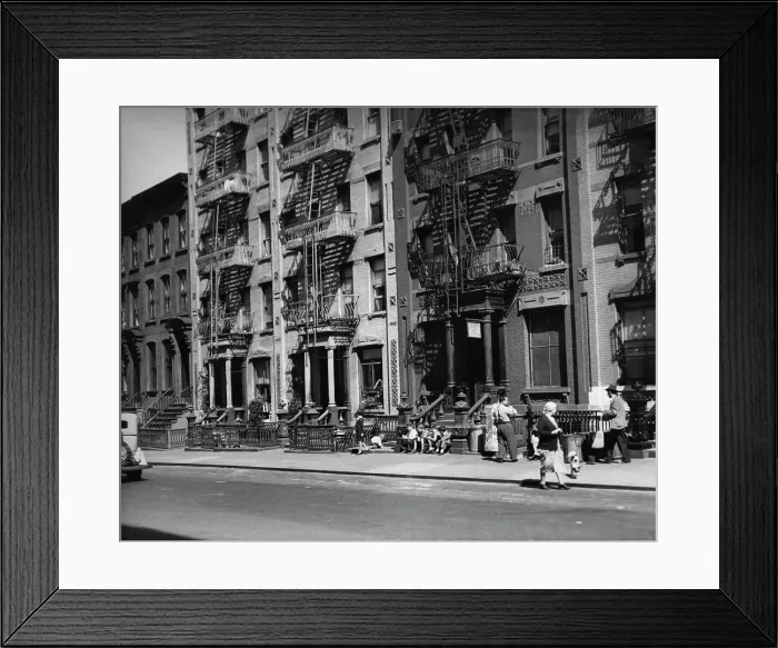 Framed Print : Tenement Buildings, NYC Framed Print : Tenement Buildings, NYC