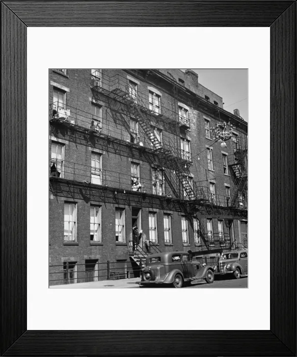 Framed Print : Tenement Buildings, NYC Framed Print : Tenement Buildings, NYC