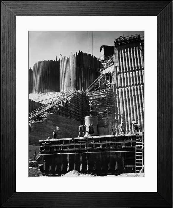 Framed Print : Shasta Dam Construction Framed Print : Shasta Dam Construction