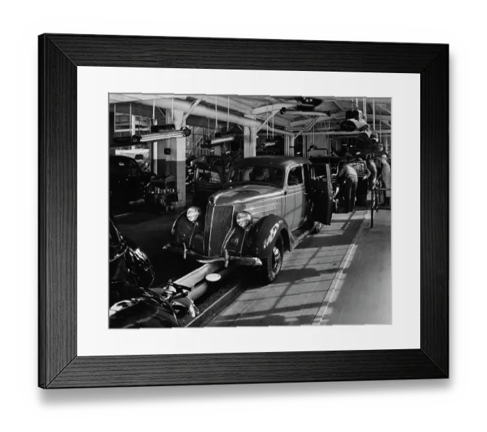 Framed Print : Ford Model 48 Assembly Line Framed Print : Ford Model 48 Assembly Line