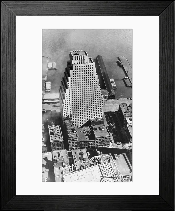 Framed Print : 120 Wall Street Seen From The Air Framed Print : 120 Wall Street Seen From The Air