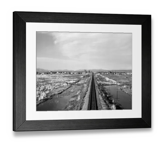 Framed Print : NEVADA TRAIN TRACKS Framed Print : NEVADA TRAIN TRACKS