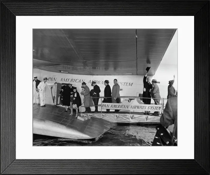 Framed Print : 1939 First Commercial Trans Atlantic Flight Framed Print : 1939 First Commercial Trans Atlantic Flight