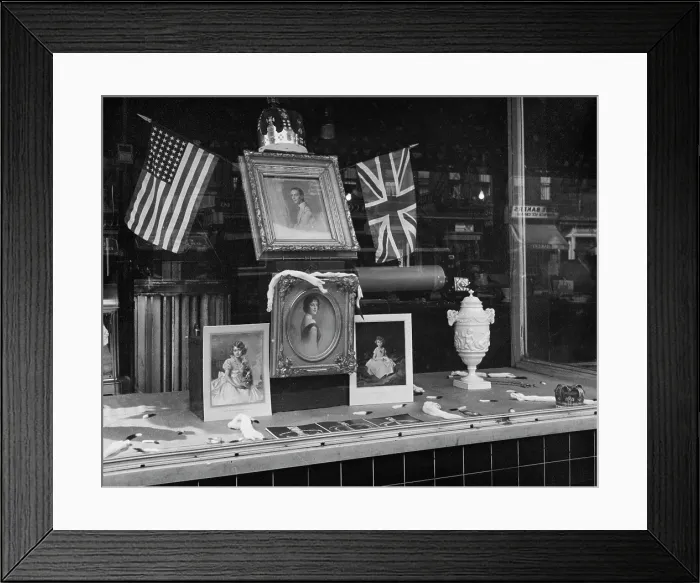 Framed Print : Coronoation Window Display Framed Print : Coronoation Window Display
