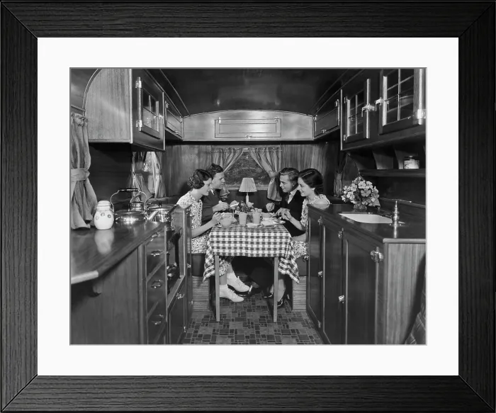 Framed Print : Meal In Trailer Framed Print : Meal In Trailer