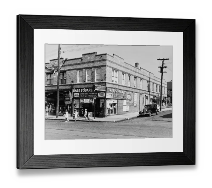Framed Print : Times Square Stores in Port Richmond, Staten Island Framed Print : Times Square Stores in Port Richmond, Staten Island