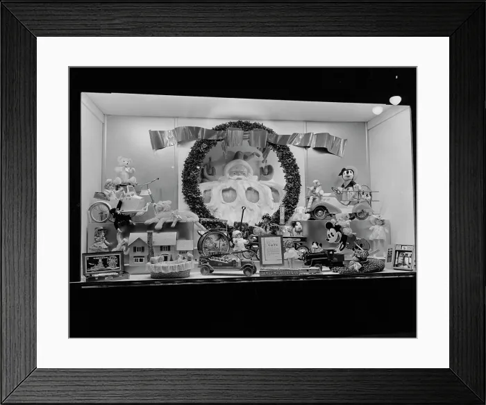 Framed Print : Christmas Toy Window Display Framed Print : Christmas Toy Window Display