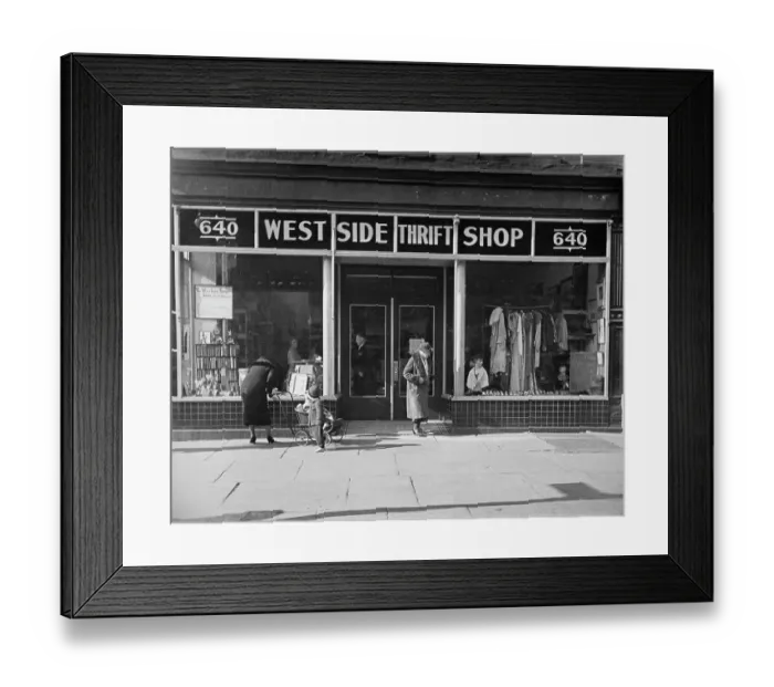 Framed Print : West Side Thrift Shop Framed Print : West Side Thrift Shop