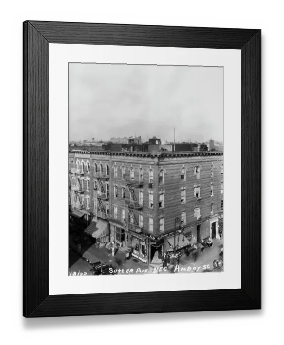 Framed Print : Sutter & Amboy, Brownsville, Brooklyn, NYC Framed Print : Sutter & Amboy, Brownsville, Brooklyn, NYC