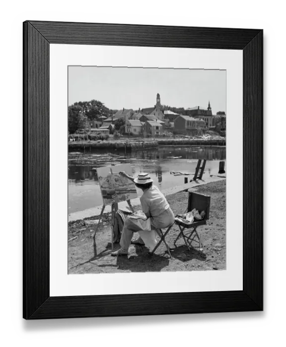 Framed Print : Woman Painting Framed Print : Woman Painting