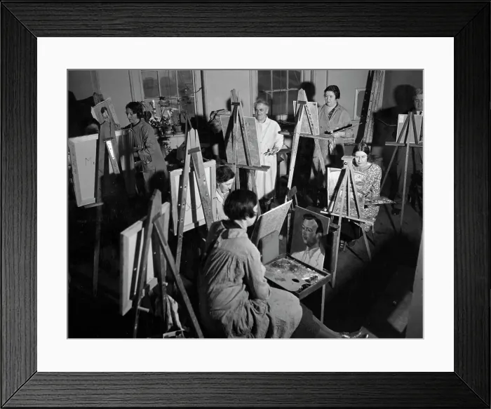 Framed Print : Painting Class Framed Print : Painting Class