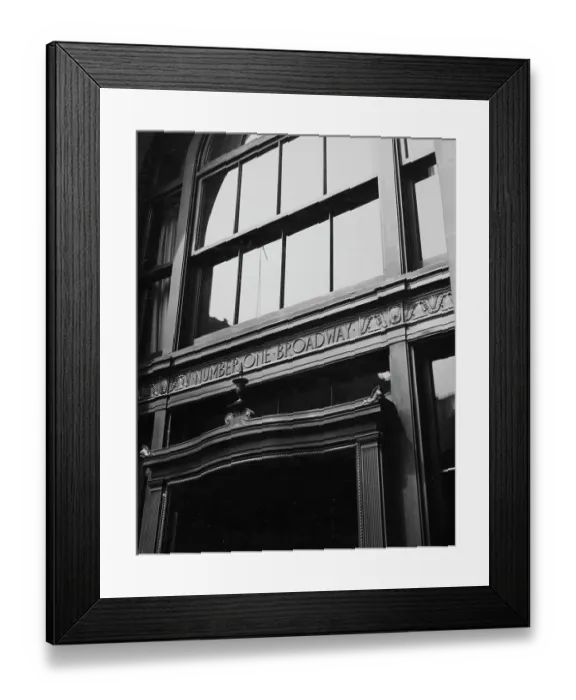 Framed Print : No. 1 Broadway, Lower Manhattan, NYC Framed Print : No. 1 Broadway, Lower Manhattan, NYC