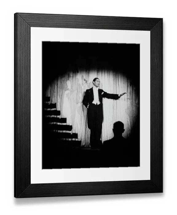 Framed Print : Paris Nightclub Entertainer Framed Print : Paris Nightclub Entertainer