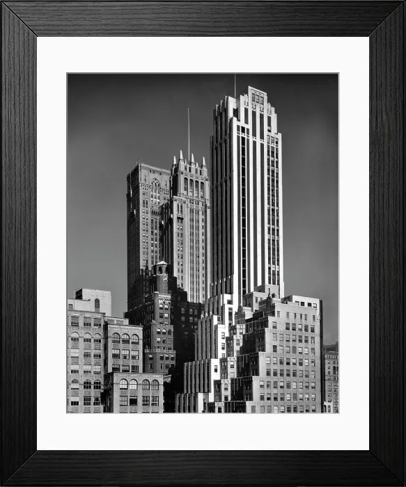 Framed Print : Manhattan Skyscrapers Framed Print : Manhattan Skyscrapers