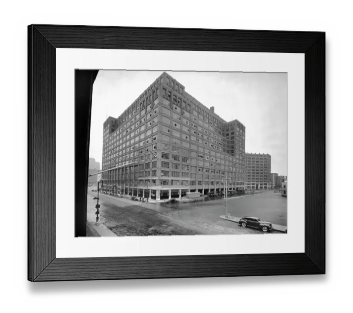Framed Print : Holland Plaza Building Framed Print : Holland Plaza Building