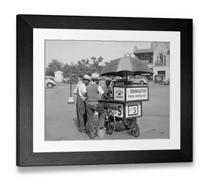 Framed Print : Columbus Circle Street Vendor Framed Print : Columbus Circle Street Vendor