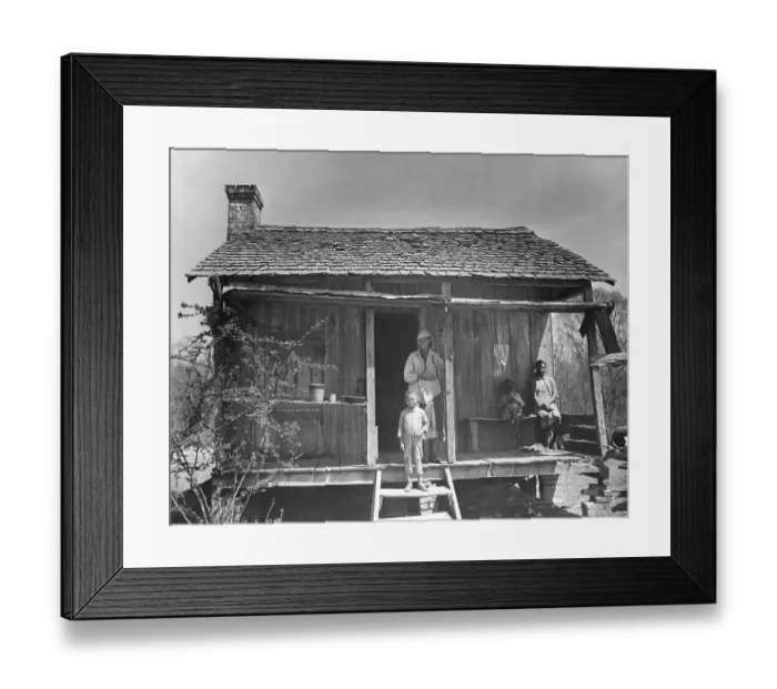 Framed Print : Sharecroppers On The Porch Framed Print : Sharecroppers On The Porch