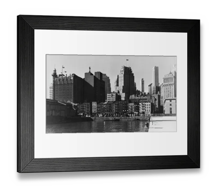Framed Print : Lower Manhattan Over South Street Framed Print : Lower Manhattan Over South Street