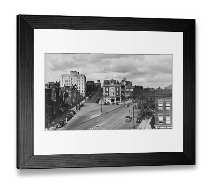 Framed Print : View North From Victory Bvld, Staten Island Framed Print : View North From Victory Bvld, Staten Island