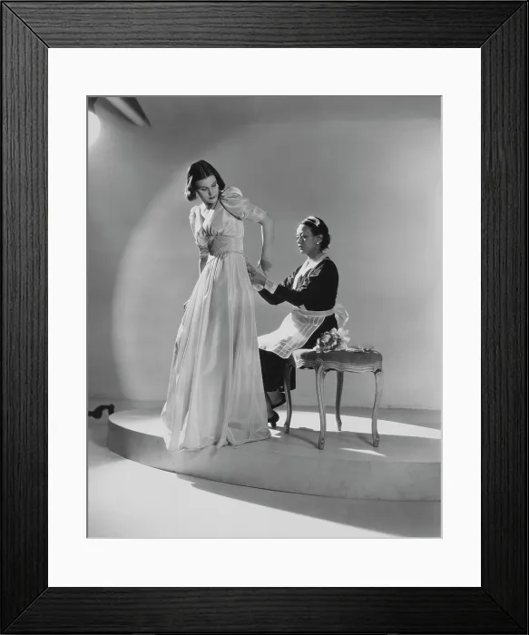 Framed Print : Dressing Help Framed Print : Dressing Help