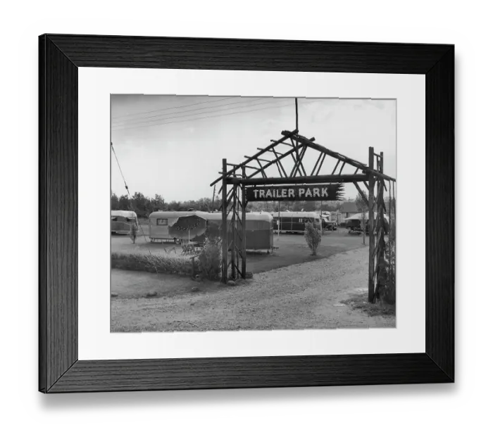 Framed Print : Trailer Park Framed Print : Trailer Park