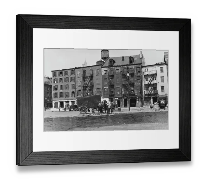 Framed Print : Horse Cart On South Street Framed Print : Horse Cart On South Street
