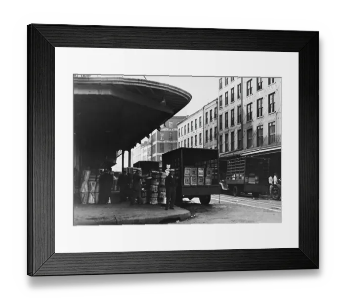 Framed Print : Market & Warehouses In Lower Manhattan Framed Print : Market & Warehouses In Lower Manhattan