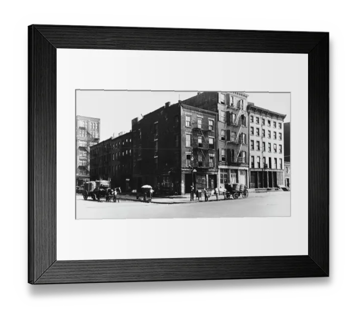 Framed Print : Horse Carts Near South Street Framed Print : Horse Carts Near South Street