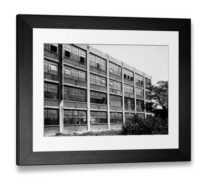 Framed Print : Factory Exterior View