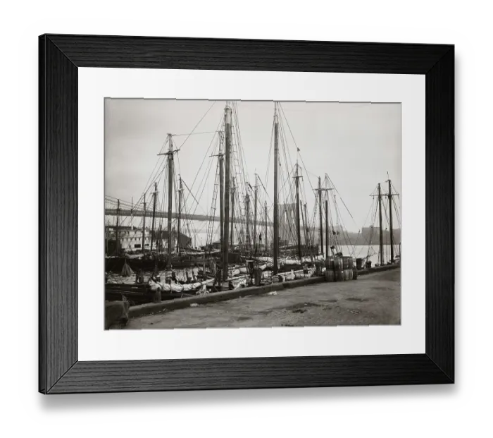 Framed Print : Schooners At South Street Seaport Framed Print : Schooners At South Street Seaport