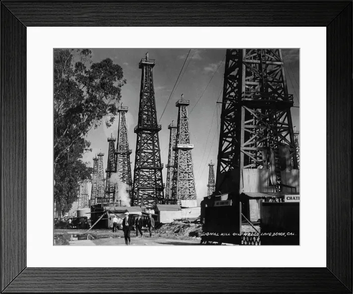 Framed Print : Signal Hill Oil Derricks Framed Print : Signal Hill Oil Derricks
