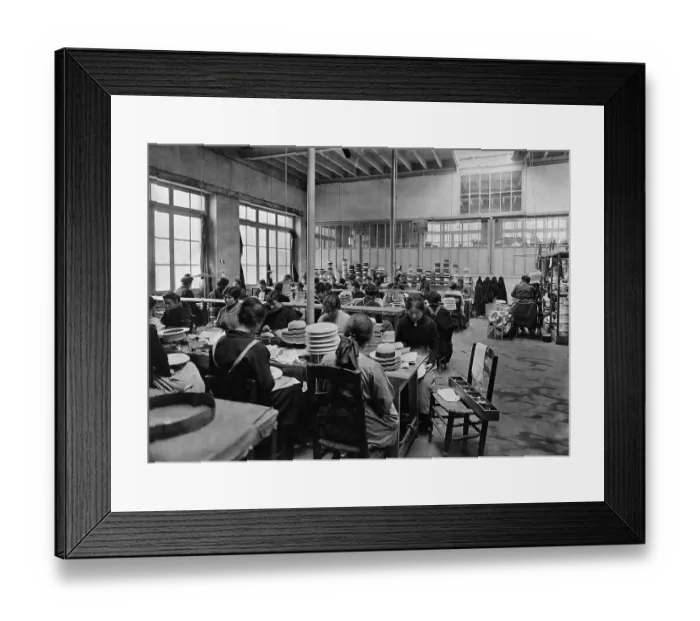 Framed Print : French Hat Manufacturer Framed Print : French Hat Manufacturer