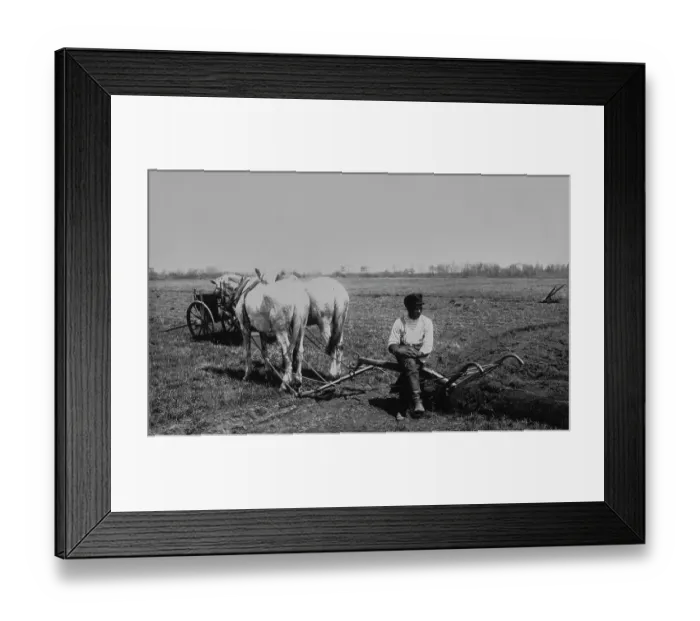 Framed Print : Spring Plowing On Vanderveer Farm Framed Print : Spring Plowing On Vanderveer Farm