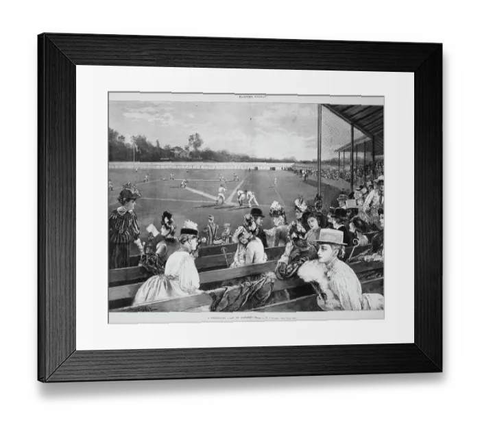 Framed Print : A Collegiate Game of Baseball Framed Print : A Collegiate Game of Baseball