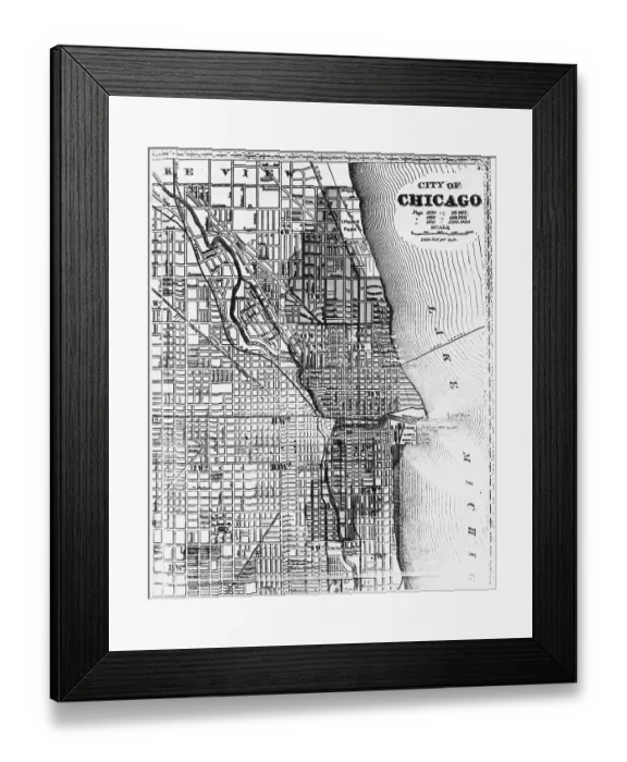 Framed Print : Great Chicago Fire Framed Print : Great Chicago Fire