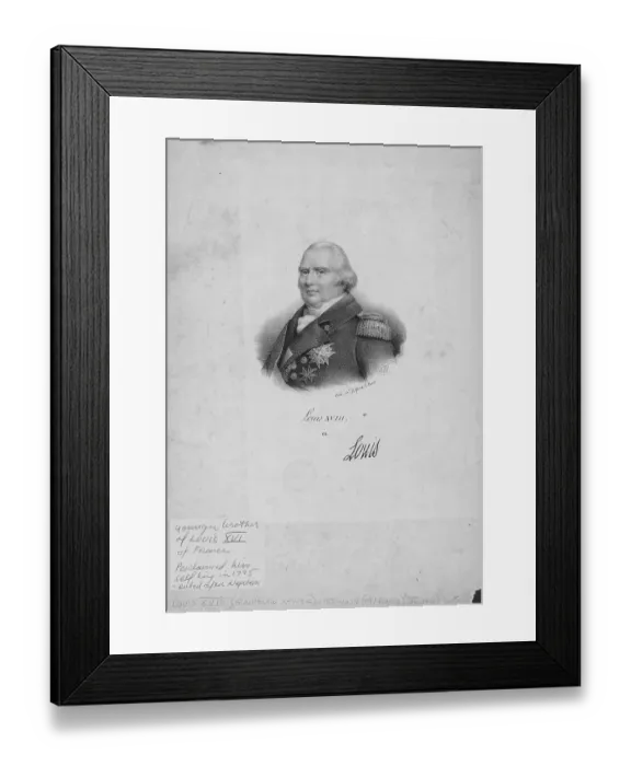 Framed Print : Louis XVIII Of France Framed Print : Louis XVIII Of France
