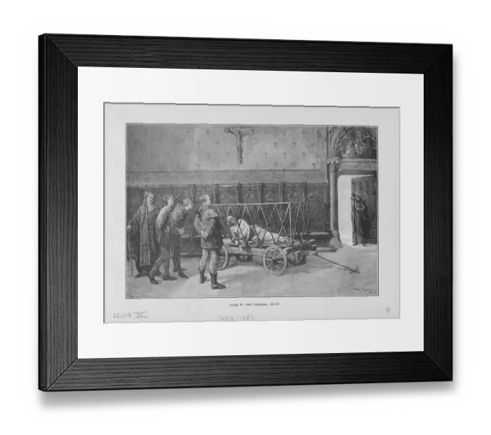 Framed Print : Louis XI And Cardinal Balue