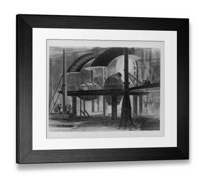 Framed Print : Bessemer Converters Framed Print : Bessemer Converters