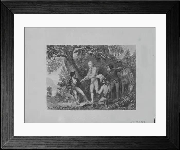 Framed Print : Arrest Of Major Andre