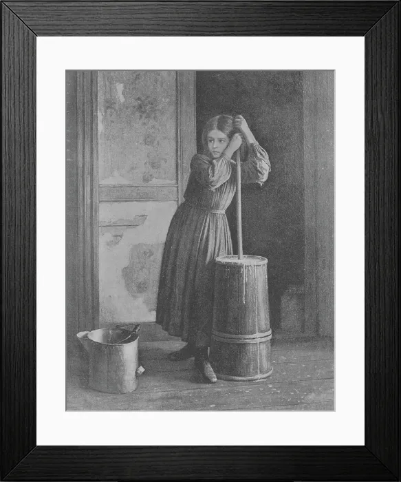 Framed Print : Butter Churner
