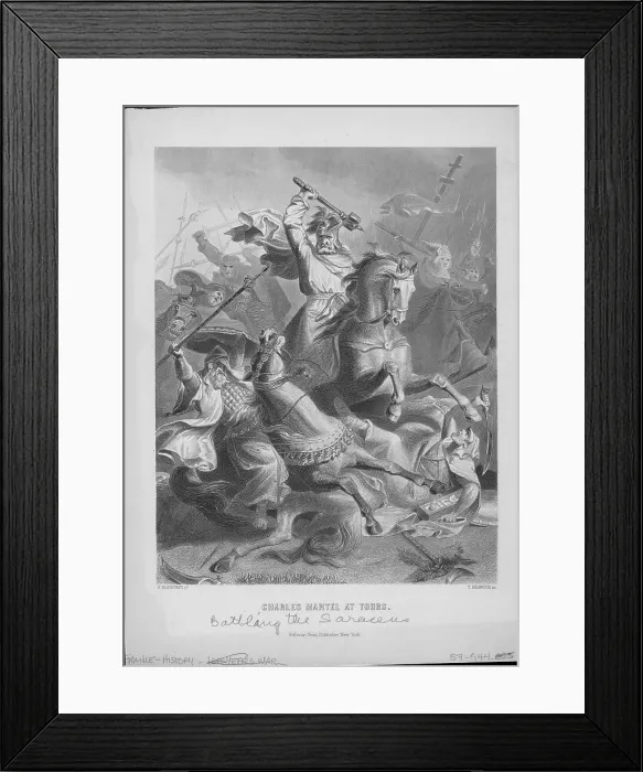 Framed Print : Battling The Saracens