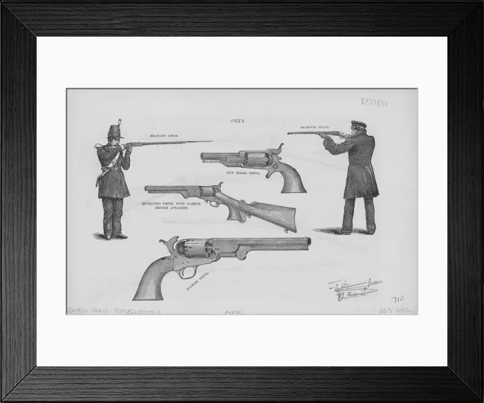 Framed Print : Rifles And Pistols Framed Print : Rifles And Pistols