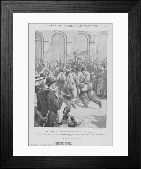 Framed Print : New Orleans Lynch Mob Framed Print : New Orleans Lynch Mob