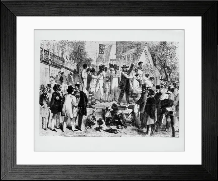 Framed Print : Auction Of Enslaved People Framed Print : Auction Of Enslaved People