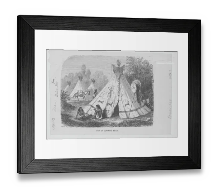 Framed Print : Comanche IndianTribe