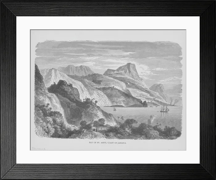 Framed Print : Bay Of Saint Ann's In Jamaica