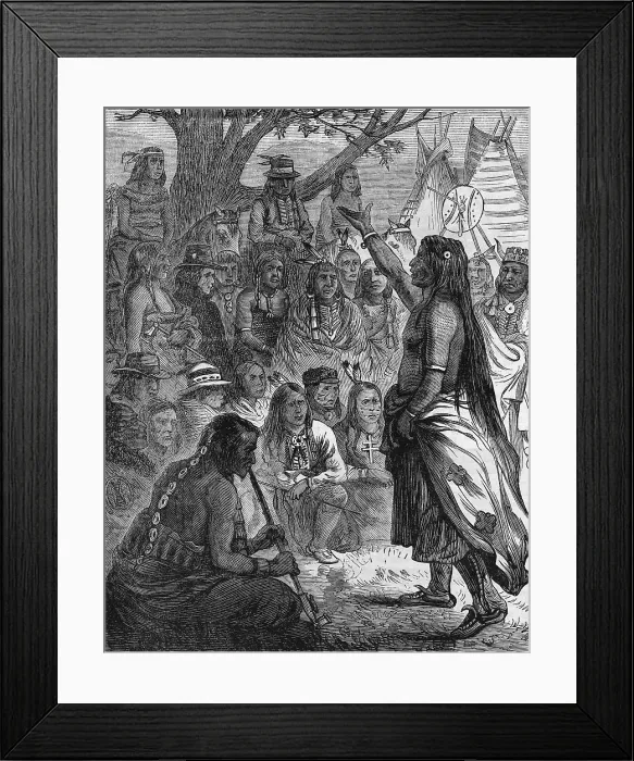 Framed Print : Comanches Discuss Matters Framed Print : Comanches Discuss Matters