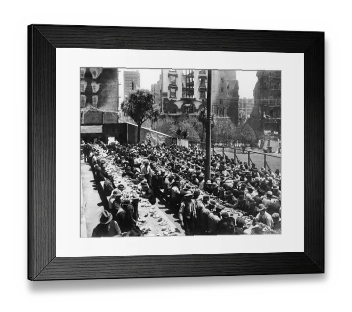 Framed Print : San Francisco Soup Kitchen Framed Print : San Francisco Soup Kitchen